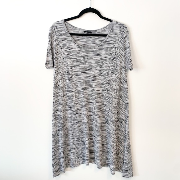 Aritzia Talula Bilbao Light Gray Oversized T-Shirt/Tunic Size Small - Picture 3 of 10